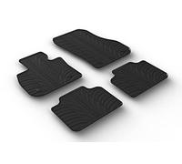 GLEDRING Set of rubber mats compatible with BMW 2 Series (U06) Active Tourer 2021 - excluding plug-in hybrid (T profile 4 pieces + mounting clips)