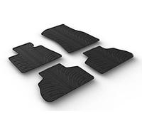 Gledring Set of rubber mats compatible with BMW X5 (G05) 2018 onwards including hybrid (T profile 4 pieces + mounting clips)