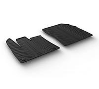 Gledring Set of rubber mats compatible with Citroën Berlingo/Opel Combo E/Peugeot Partner Cargo 12/2018-9/2019 (T profile 2 pieces + round mounting clips)
