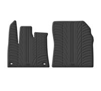 Gledring Set of rubber mats compatible with Citroën Berlingo/Opel Combo E/Peugeot Partner Cargo/Toyota Proace City 9/2019- (T profile 2 pieces + oval mounting clips)