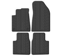 Gledring Set of Rubber Mats Compatible with Citroen C3 Aircross II 2024 Onwards (T Profile 4 Pieces + Mounting Clips)