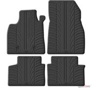 Gledring Set of Rubber Mats Compatible with Dacia Duster III Hybrid 140/155 & Eco G-100 2024- (T Profile 4-Piece + Mounting Clips)