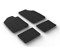 GLEDRING Set of rubber mats compatible with Dacia Spring EV 2021 (T profile 4 pieces + mounting clips)