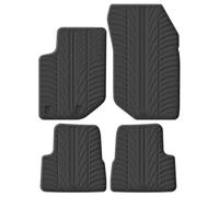 Gledring Set of Rubber Mats Compatible with Jeep Avenger (J2) (Petrol) 2023- (T Profile 4-Piece + Mounting Clips)