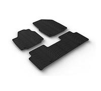 GLEDRING Set of rubber mats compatible with Kia EV6 2021 (T profile 4 pieces + mounting clips)