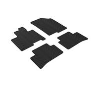 GLEDRING Set of Rubber Mats Compatible with Kia Sportage V (NQ5) 2021- Excludes Plug-in Hybrid (T Profile 4-Piece + Mounting Clips)