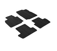 GLEDRING Set of Rubber Mats Compatible with Mazda MX-30 (DR) 2020 Onwards (T Profile 4 Pieces + Mounting Clips)