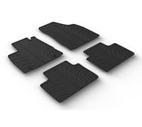 Gledring Set of Rubber Mats Compatible with MG 3 Hybrid+ 2024 (T Profile 4-Piece + Mounting Clips)