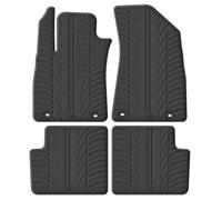 GLEDRING Set of Rubber Mats Compatible with MG ZS 2017 Ex V (Hand-Switched) (T Profile 4 Pieces), Black