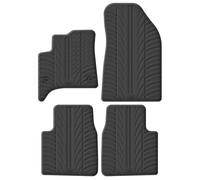 Gledring Set of Rubber Mats Compatible with Opel Frontera MHEV 2024 Onwards (T Profile 4 Pieces + Mounting Clips)