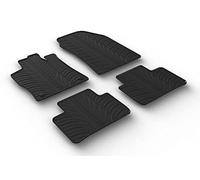 GLEDRING Set of rubber mats compatible with Peugeot 308 III SW 2021 and Opel Astra L Sports Tourer 2021 - excl. MHEV (T profile 4 pieces + mounting clips)