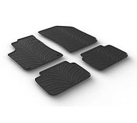 Gledring Set of rubber mats compatible with Peugeot 308 SW 2013-2021 (T profile 4 pieces + mounting clips)