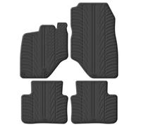 Gledring Set of Rubber Mats Compatible with Peugeot 5008 III Hybrid 2024 Onwards (T Profile 4 Pieces + Mounting Clips)