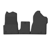 Gledring Set of Rubber Mats Compatible with Renault Master IV 2024- & Nissan Interstar (XDD) 2024- (Seat/Bench) (G Profile 3-Piece + Mounting Clips)