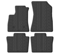 Gledring Set of Rubber Mats Compatible with Renault Rafale E-Tech Full Hybrid 2023 Onwards (T Profile 4 Pieces + Mounting Clips)