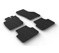 Gledring Set of Rubber Mats Compatible with Seat Leon IV HB 5-Door & ST Sportstourer 2020 Onwards (T Profile 4-Piece Set + Mounting Clips)