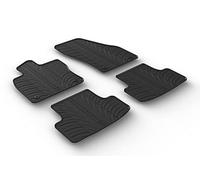 Gledring Set of rubber mats compatible with Skoda Kamiq 9/2019 (T profile 4 pieces + mounting clips)