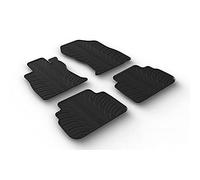 GLEDRING Set of rubber mats compatible with Subaru Forester (SK) 2018 (T profile 4 pieces + mounting clips)
