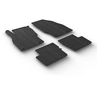 Gledring Set of rubber mats compatible with Vauxhall Corsa E 5-door 2014-2019 (T profile 4 pieces + mounting clips)