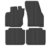 Gledring Set of Rubber Mats Compatible with Volkswagen Tayron (R41) 2024- (T Profile 4-Piece + Mounting Clips)