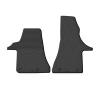 Gledring Set of Rubber Mats Compatible with Volkswagen Transporter T6.1 2020- (G Profile 2-Piece + Mounting Clips)
