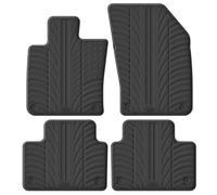 Gledring Set of rubber mats compatible with Volvo S60 & V60 II 2018 (T profile 4 pieces + mounting clips)