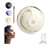 Gleegard Translator, Al Translation Wireless Bluetooth Earbuds, Hanging Ai-Powered Real Time Earphones, Translating Headphones for 144 Languages & Accents, Sent Dream Translation Earpiece (Beige)