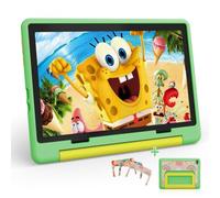 Gleeso Android 16 Kids Tablet, 24GB RAM 64GB ROM Tablet for Kids Toddler Children, 6000mAh Battery, Parental Control, Kids Mode, GMS Certified, 10 Inch Kids Tablet with Case, Dual Camera, Gift, Green
