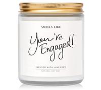 Gleevara Engagement Gifts for Couples, Unique Engagement Gift - Lavender Scented Candle, Gift for Newly Engaged Couples, Engagement Presents for Her Him