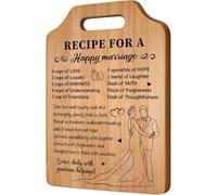 Gleevara Wedding Gifts, Wedding Gifts for Bride and Groom, Unique Bamboo Cutting Board, Mr and Mrs Gifts, Wedding Day Gifts for Couple