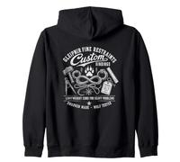 Gleipnir Fine Restraints Custom Bindings Dwarven Wolf Zip Hoodie