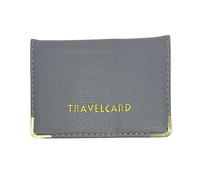 Glemified - New Leather Oyster Travel Card Bus Pass Holder Wallet Rail Card Cover CASE (Gray)