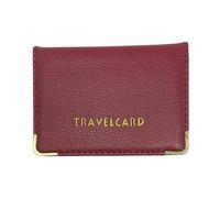 Glemified - New Leather Oyster Travel Card Bus Pass Holder Wallet Rail Card Cover CASE (Maroon)
