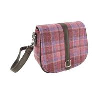 Glen Appin 'Beauly' Harris Tweed Shoulder Bag Adjustable & Removable Strap LB1000 Beauly (Colour 103 Pink)