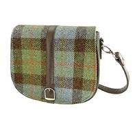 Glen Appin 'Beauly' Harris Tweed Shoulder Bag Adjustable & Removable Strap LB1000 Beauly (Colour 15 Blue Green Check)