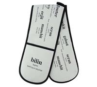 Glen Appin Cotton Auld Scots Words Oven Gloves