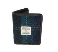 Glen Appin Credit Card Holder Wallet (Colour 119 Blue with Turquoise Check)