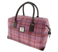 Glen Appin Esk Harris Tweed Travel Overnight Bag LB1006 (Colour 103 Pink Check)