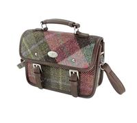 Glen Appin Harris Tweed Bervie Mini Satchel Bag With Adjustable & Removable Shoulder Strap