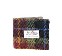 Glen Appin Harris Tweed Bi-fold Wallet (Colour 59 Rust Check)