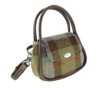 Glen Appin Harris Tweed Buchan Round Mini Handbag With Detachable Shoulder Strap (Col15 MacLeod)