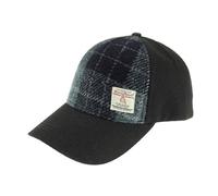 Glen Appin Harris Tweed Front Baseball Cap (Colour 95 Grey Check)