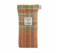 Glen Appin Harris Tweed Glasses Case (Colour 148: Pale Orange Stewart Tartan)