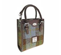 Glen Appin Harris Tweed 'Keltie' Tall Mini Tote Handbag With Removable Shoulder Strap (15 MacLeod Tartan)