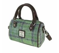 Glen Appin Harris Tweed 'Kilbride' Mini Bowling Tote Bag (Colour 139 Faded Green)