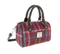 Glen Appin Harris Tweed 'Kilbride' Mini Bowling Tote Bag (Colour 151 Rust Red)