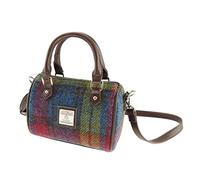 Glen Appin Harris Tweed 'Kilbride' Mini Bowling Tote Bag (Colour 46 Multi Check)