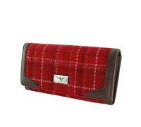 Glen Appin Harris Tweed Ladies Bute Fold-Over Purse LB2000 (Colour 102 Red)