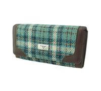 Glen Appin Harris Tweed Ladies Bute Fold-Over Purse LB2000 (Colour 121 Duck Egg)