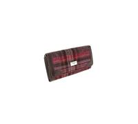 Glen Appin Harris Tweed Ladies Bute Fold-Over Purse LB2000 (Colour 144 Burgundy & Pink)